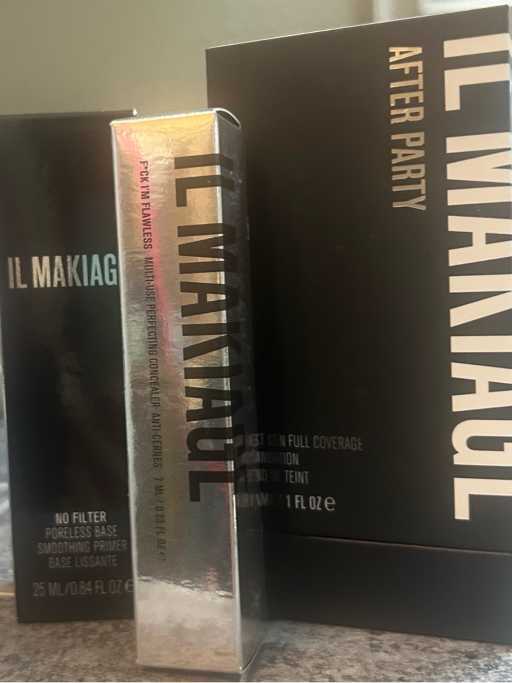 IL MAKIAGE No Filter Primer F*ck Im Flawless Concealer After Party Foundation